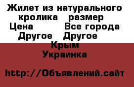 Жилет из натурального кролика,44размер › Цена ­ 500 - Все города Другое » Другое   . Крым,Украинка